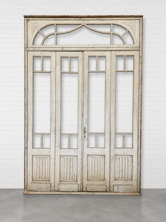 Set of 4 French Doors with Transom Window