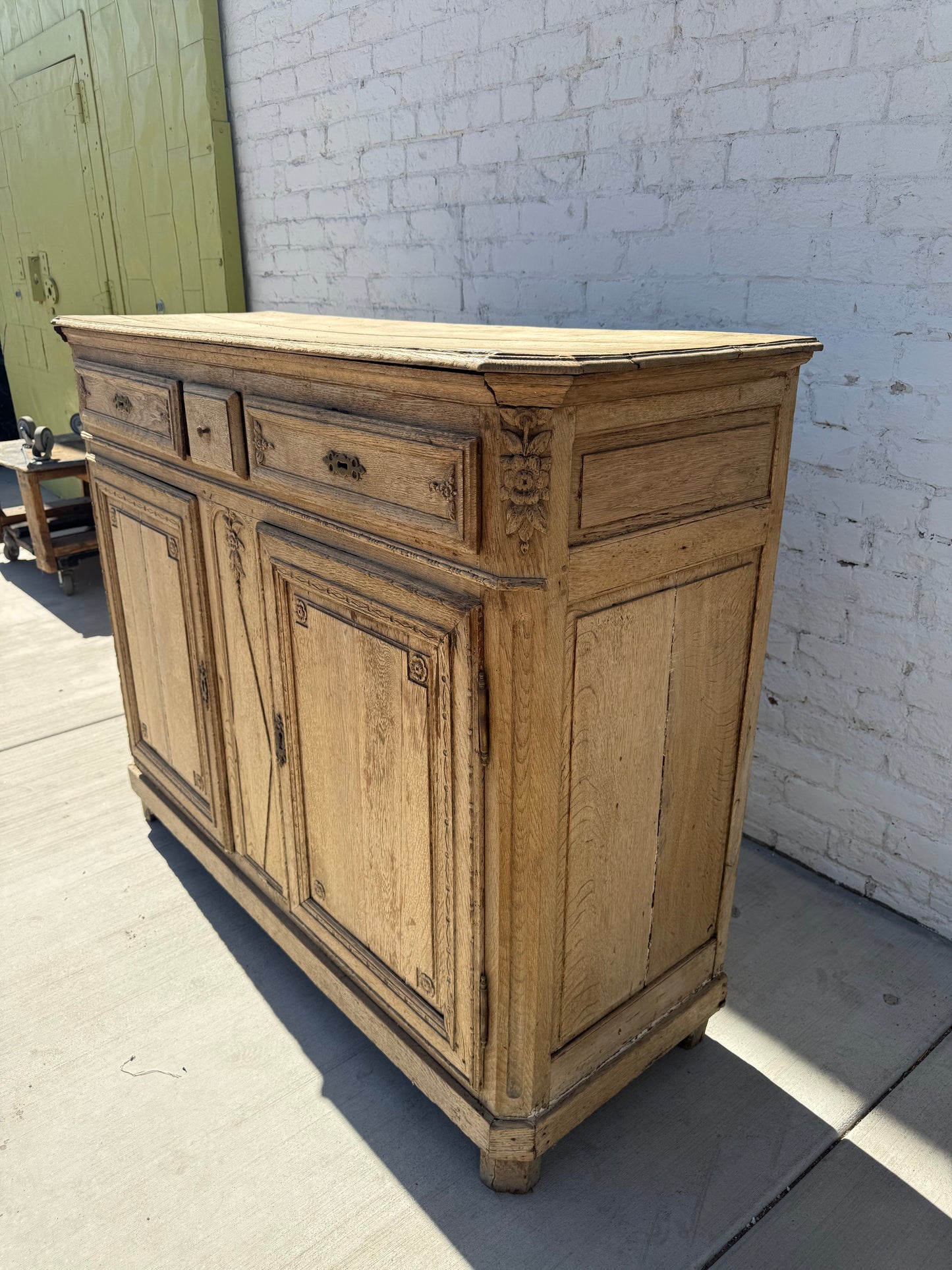 French Bleached Oak Sideboard