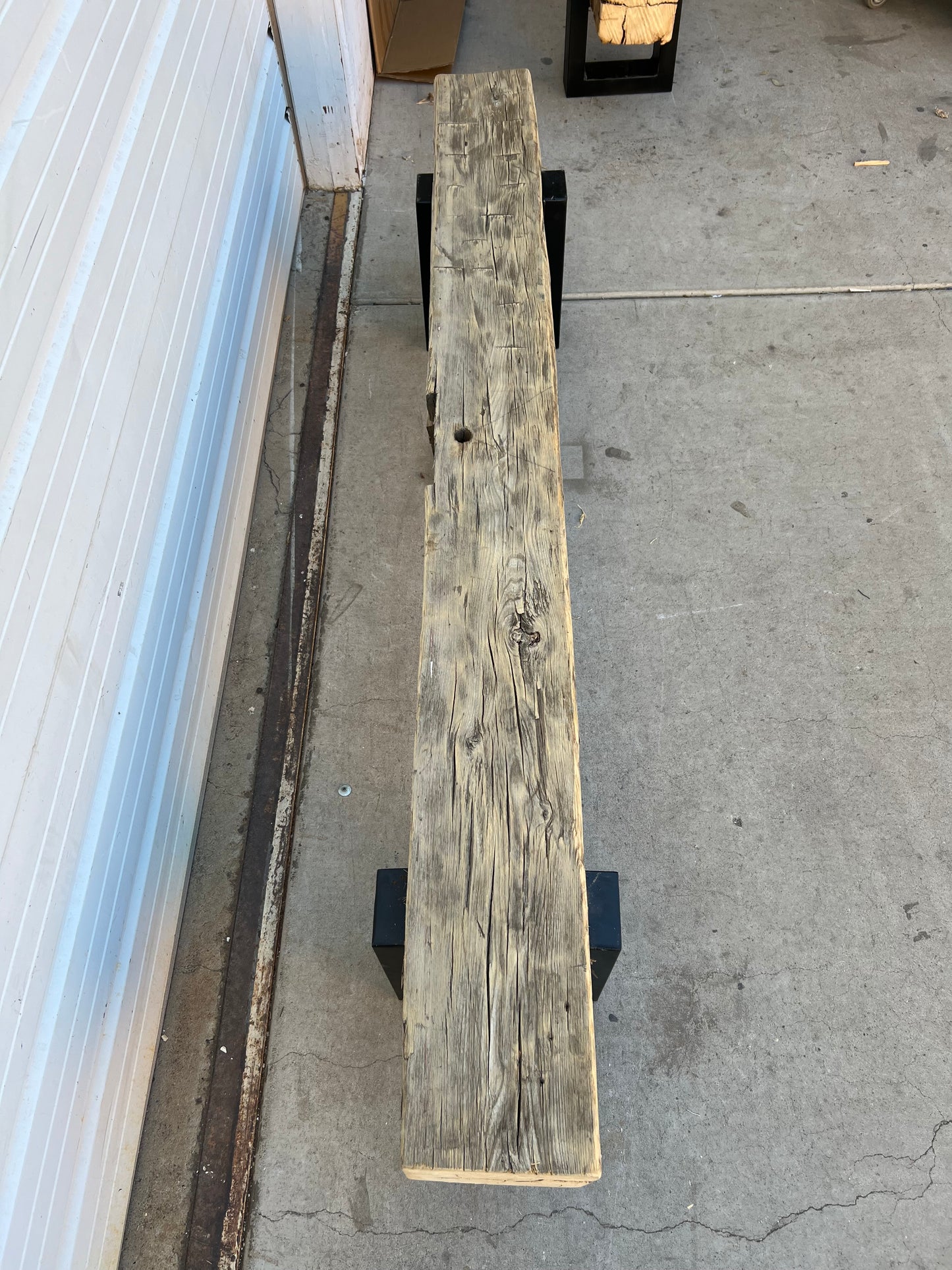 Antique Barn Beam Bench