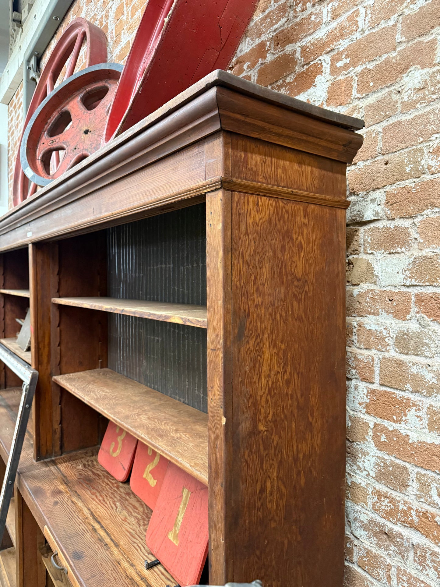 2-Piece General Store Display Cabinet from Pennsylvania