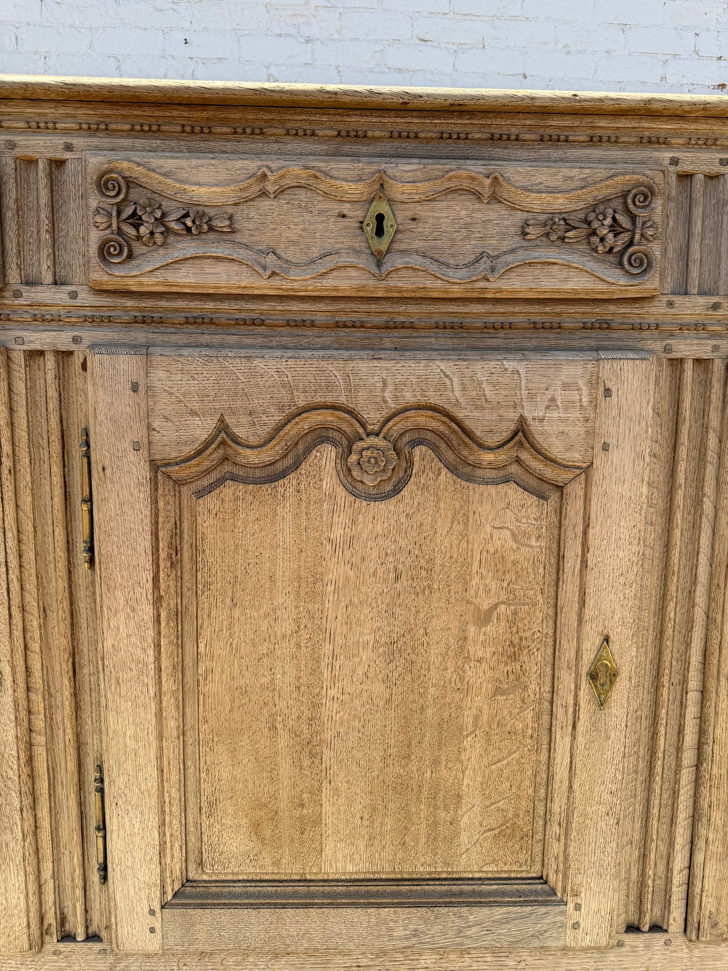 French Bleached Oak Sideboard