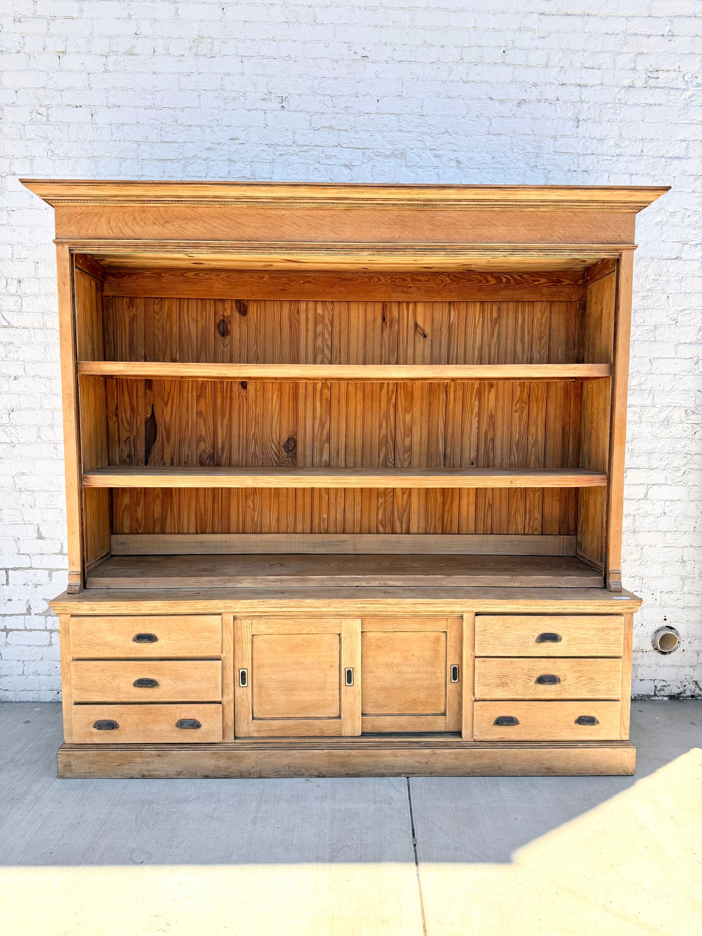 General Store Two Piece Display Cabinet