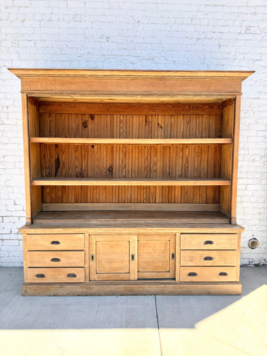 General Store Two Piece Display Cabinet