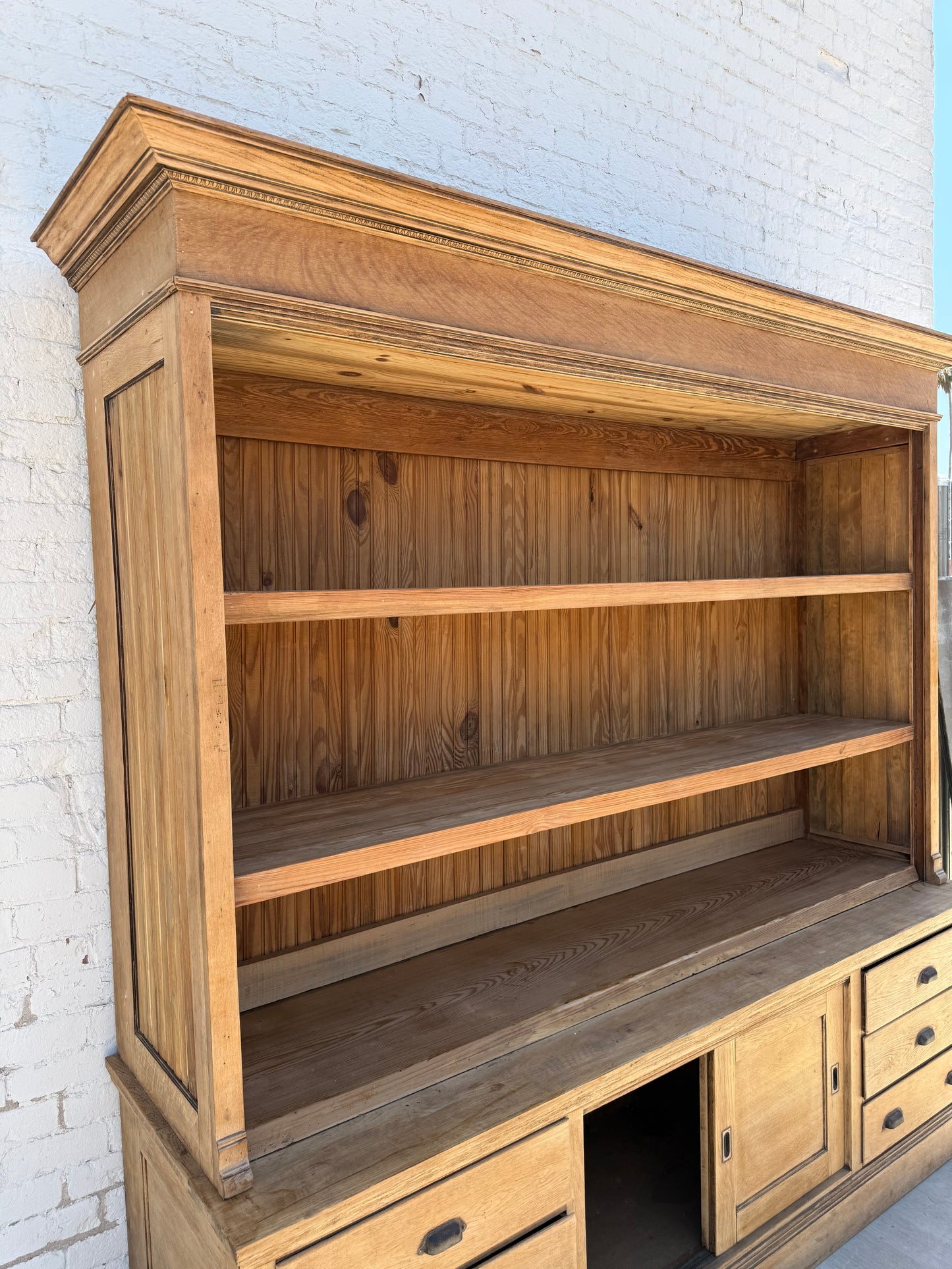 General Store Two Piece Display Cabinet