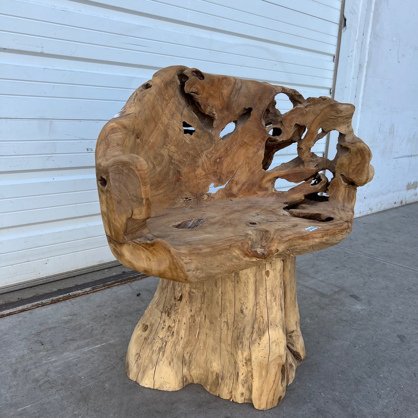 Primitive Wooden Stump/Root Chair