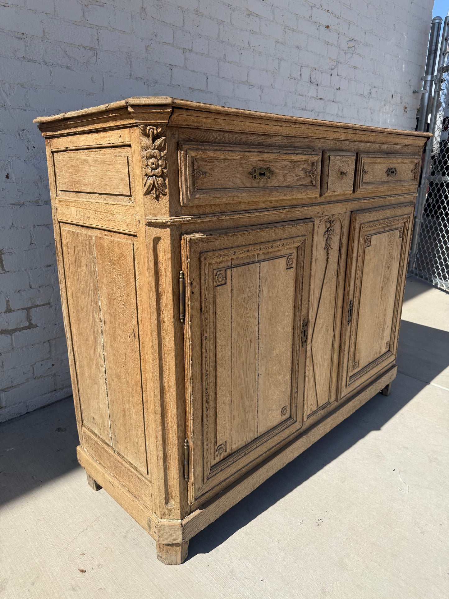 French Bleached Oak Sideboard