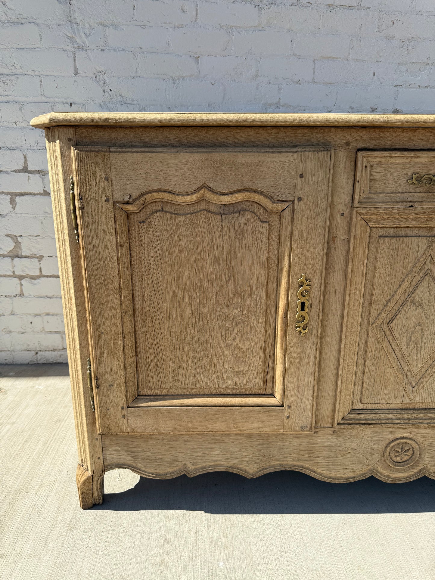 French Bleached Oak Sideboard