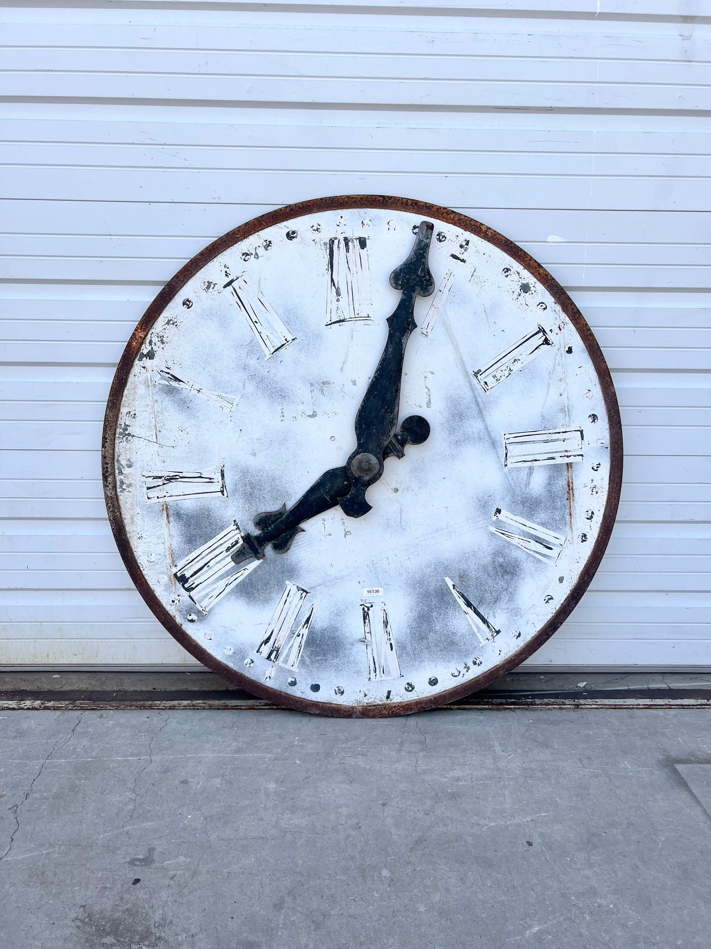 French Metal Clock Face