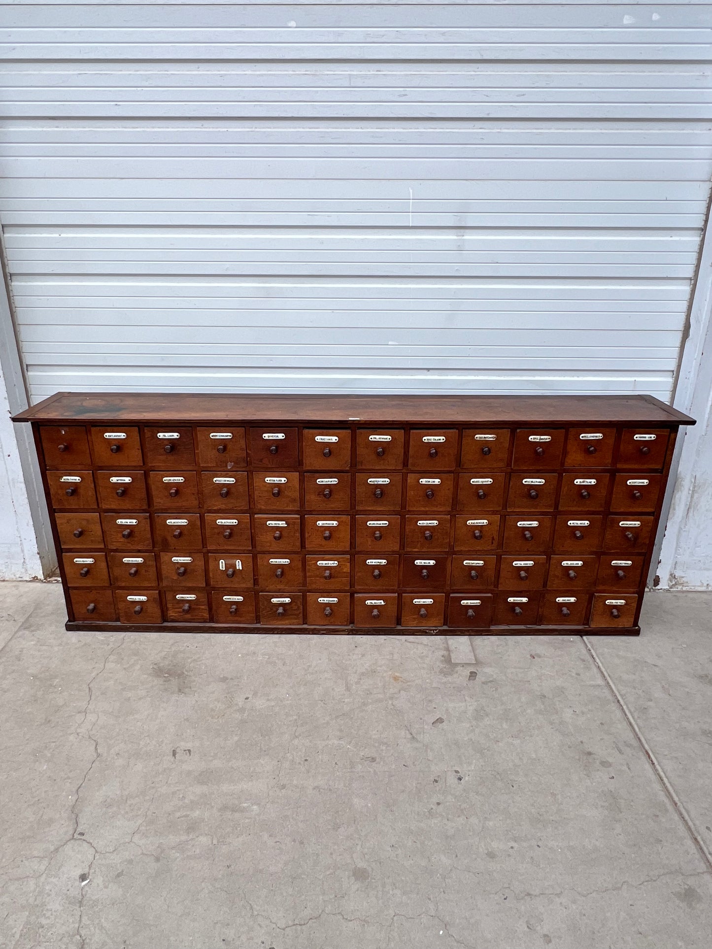 Wood Dutch Apothecary Cabinet w/60 Drawers