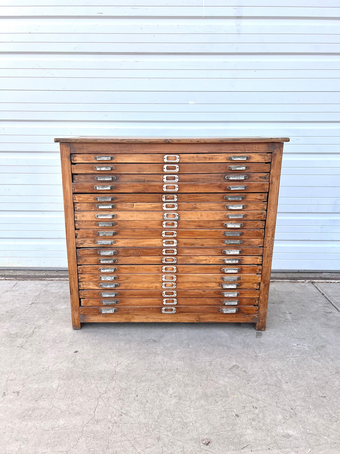 Vintage 18 Drawer Printer's Cabinet