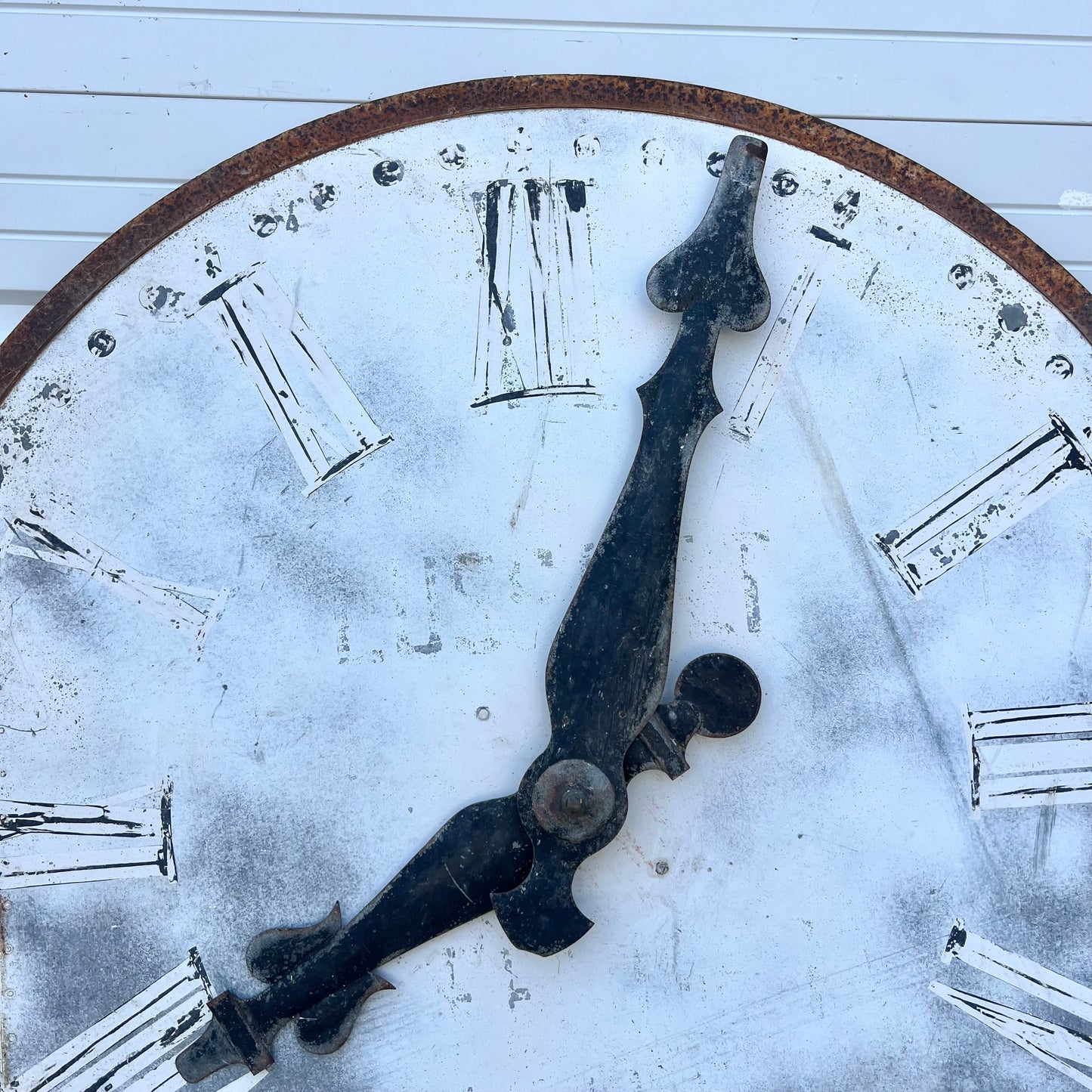 French Metal Clock Face