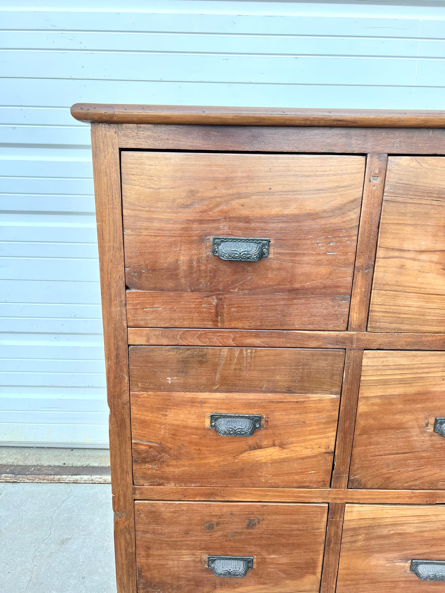 Wood Cabinet with 9 Drawers
