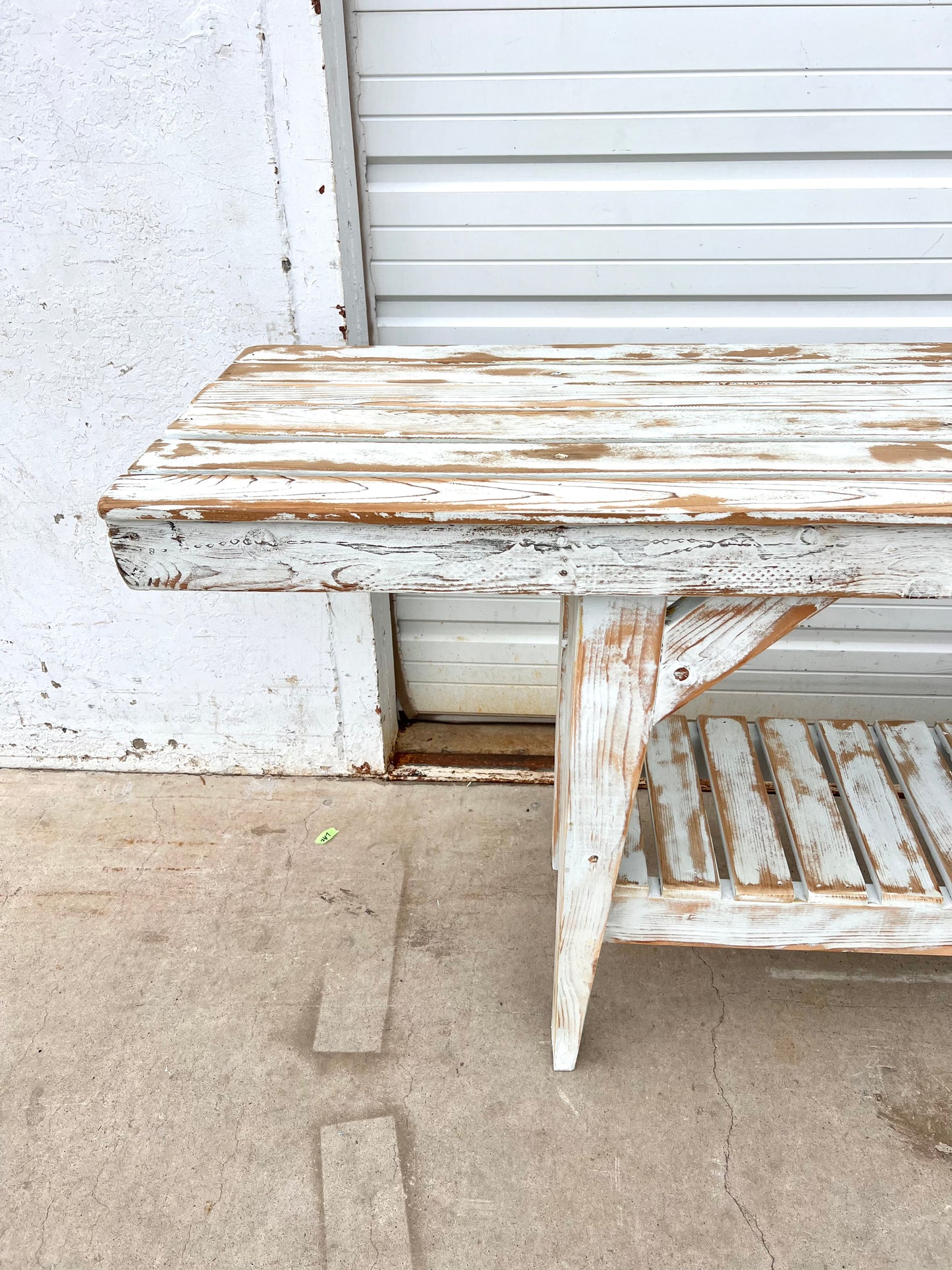 Painted Florist Shop Work Table / Dining / Island