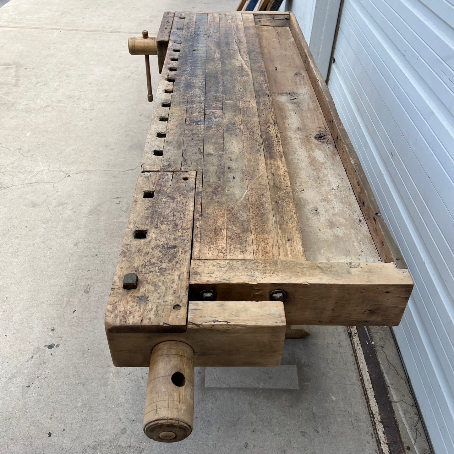 French Work Table with Two Vise