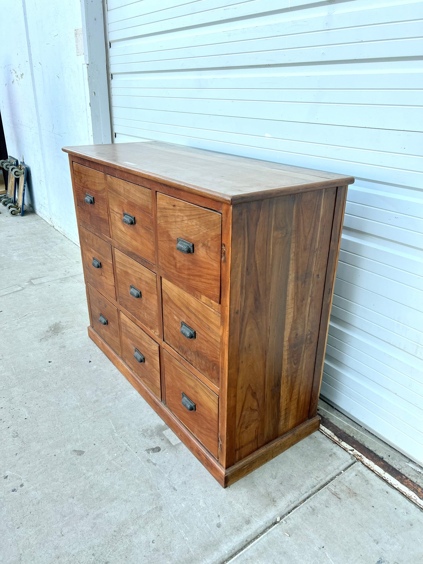 Wood Cabinet with 9 Drawers