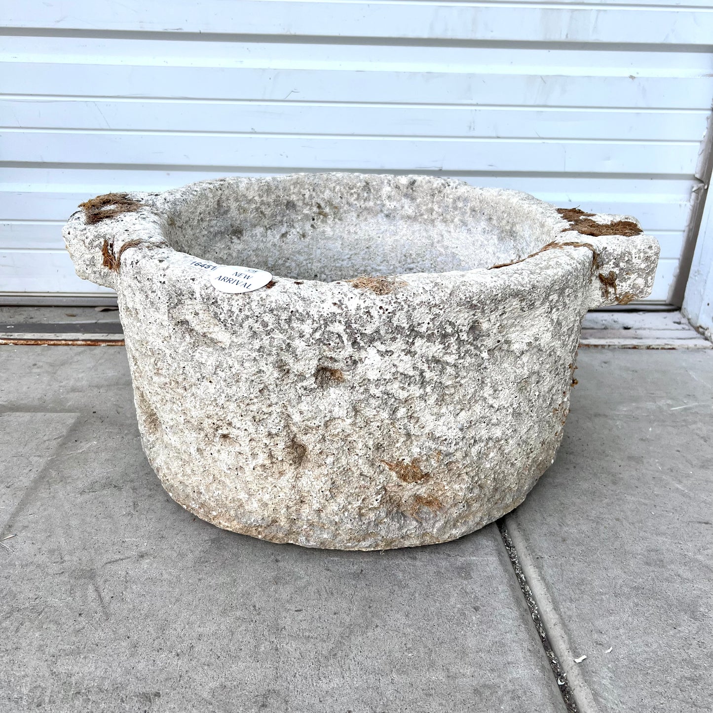 French Mortar Stone Planter