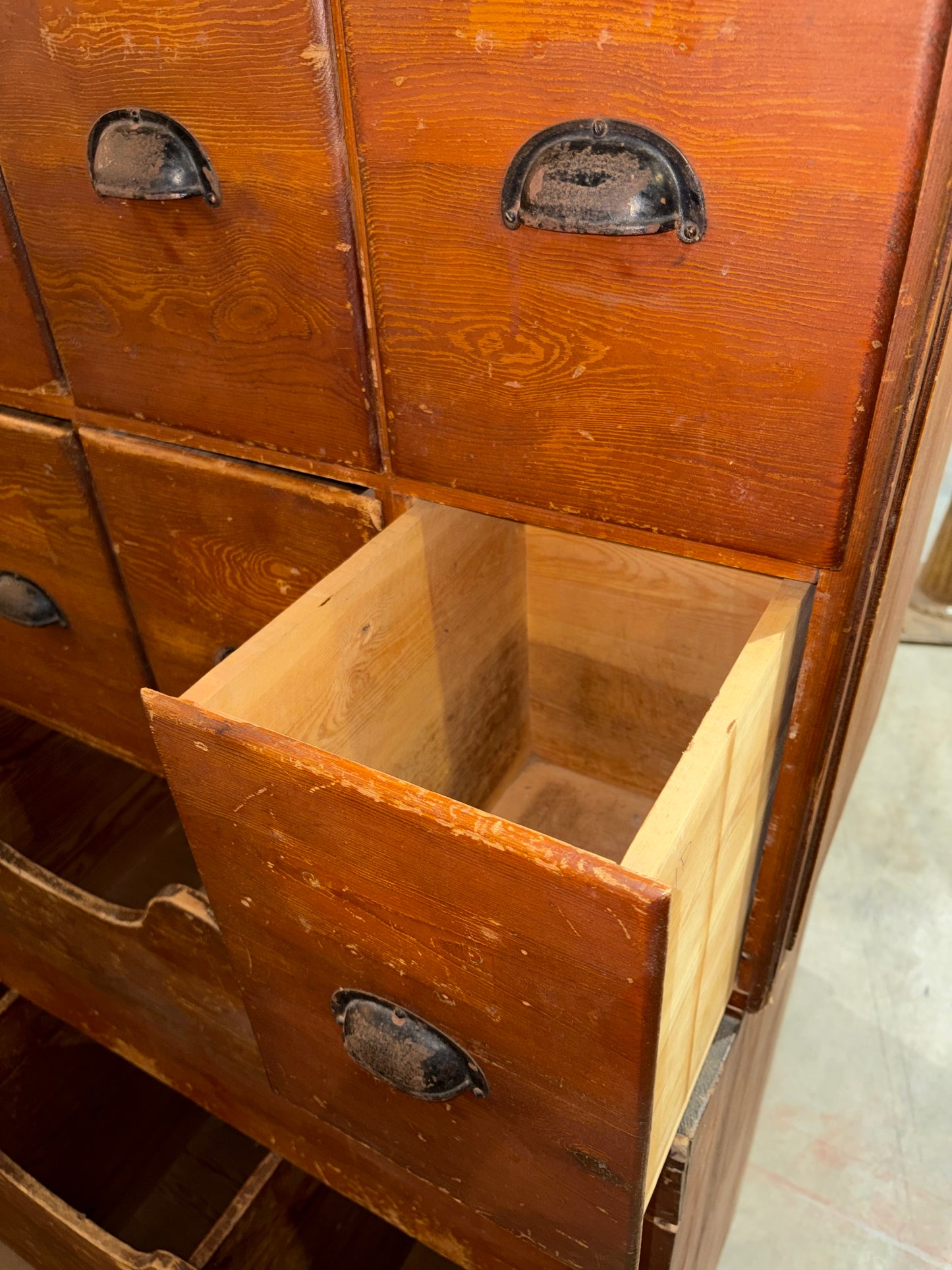 Large Antique French Retail Counter/Cabinet