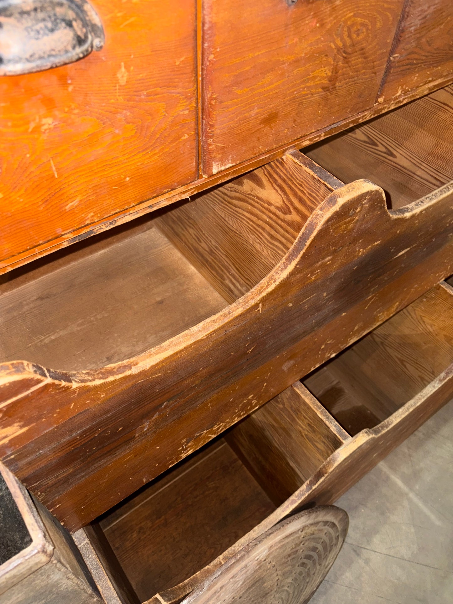Large Antique French Retail Counter/Cabinet
