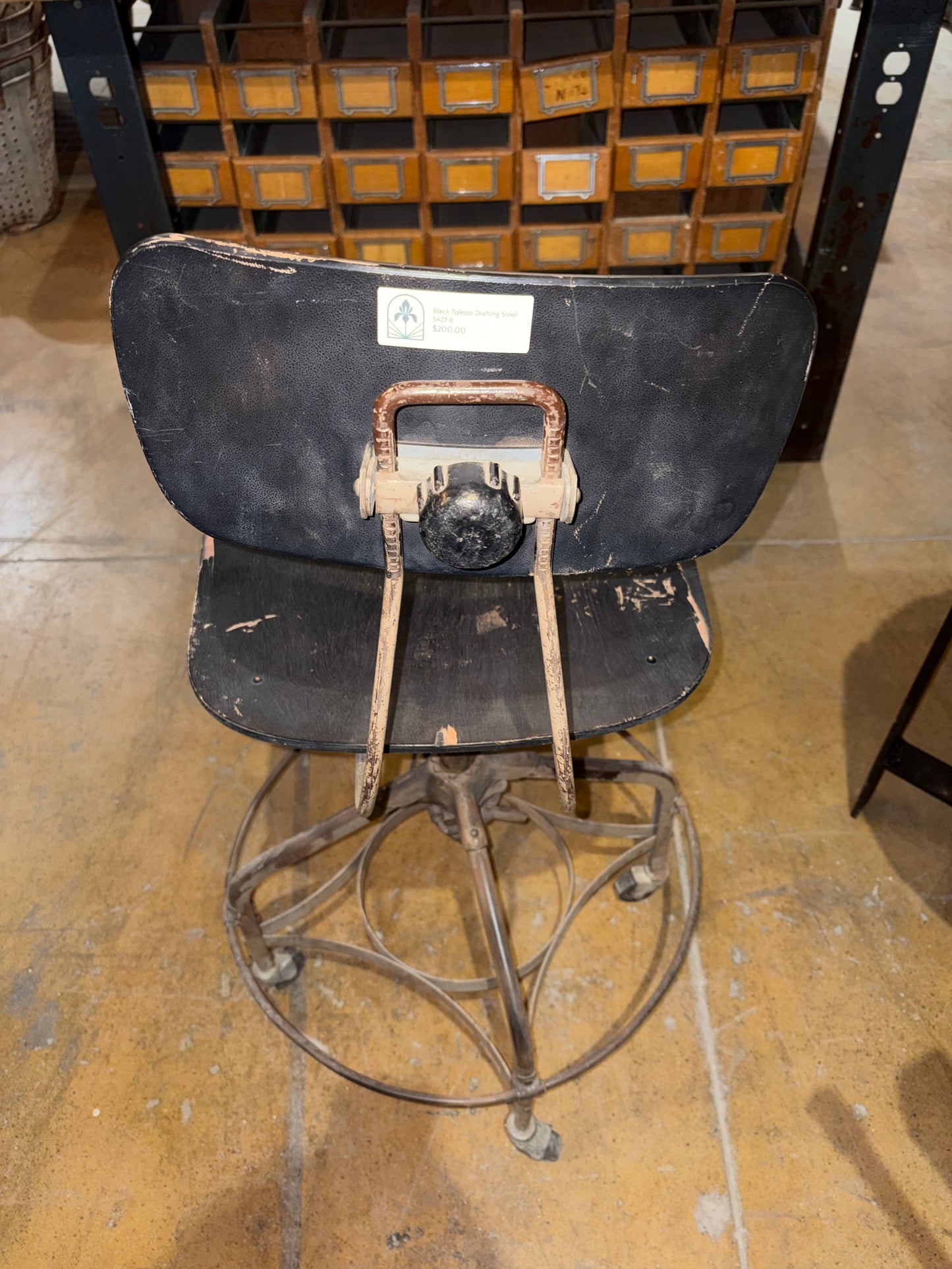 Black Toledo Drafting Stool
