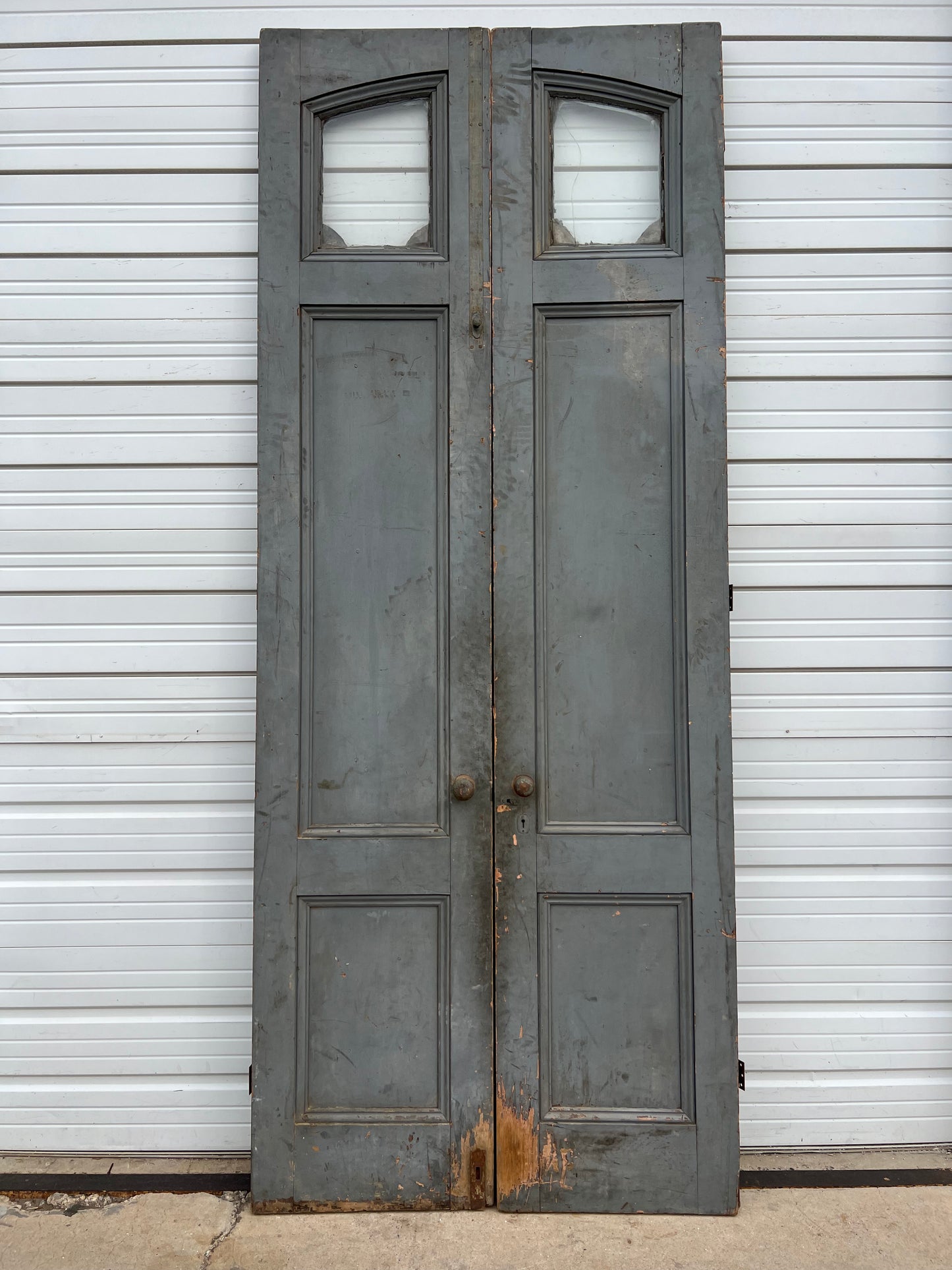 Pair of Painted Architectural Doors