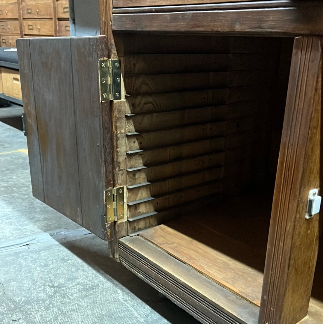 Antique Hamilton Printer's Cabinet