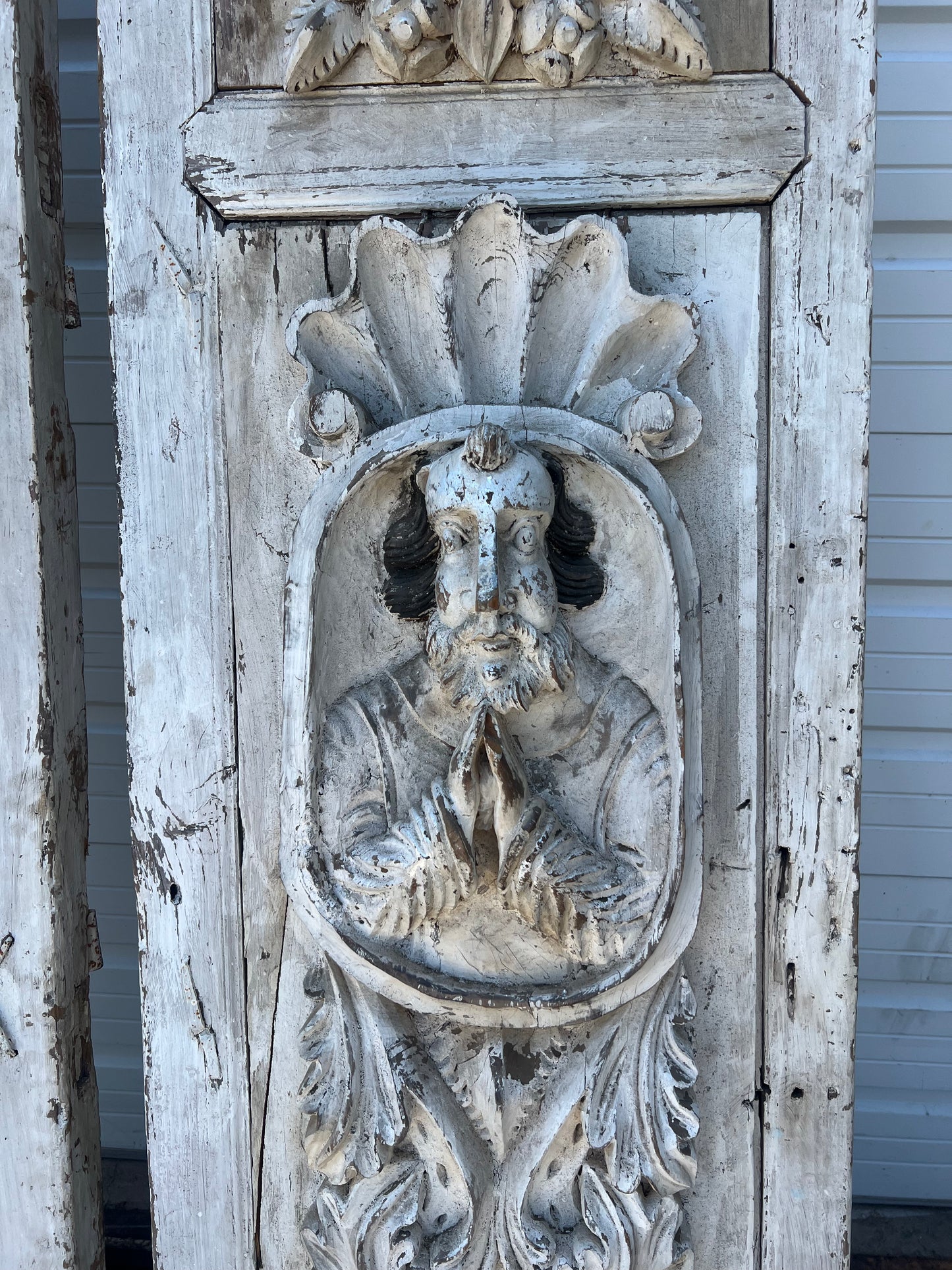 Pair of 18th C. Spanish Doors with Custom Stands