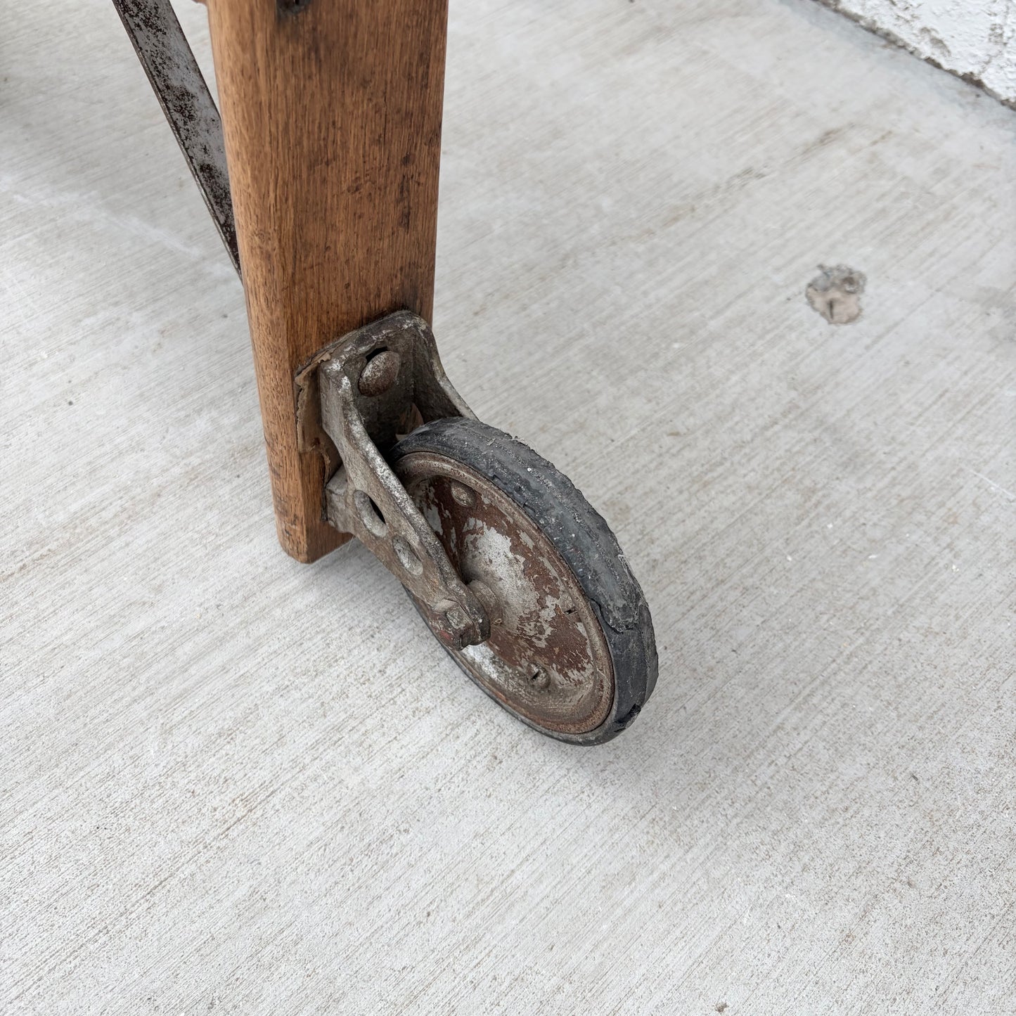 Antique Rolling Library Ladder