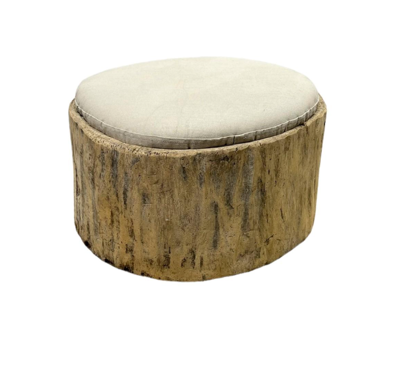 Wooden Horn Beam Upholstered Chair