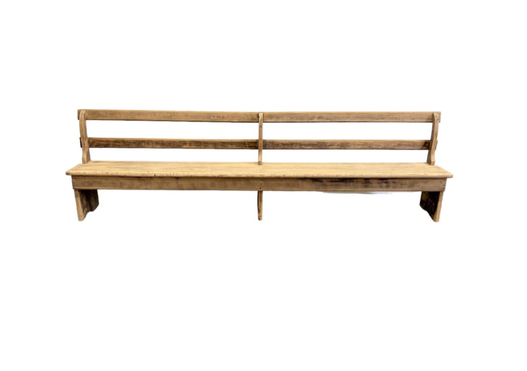 Bleached Country Store Bench