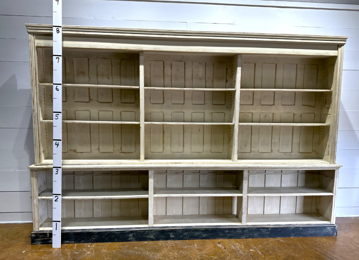 Painted 2-Piece Store Display Cabinet