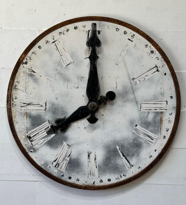 French Metal Clock Face