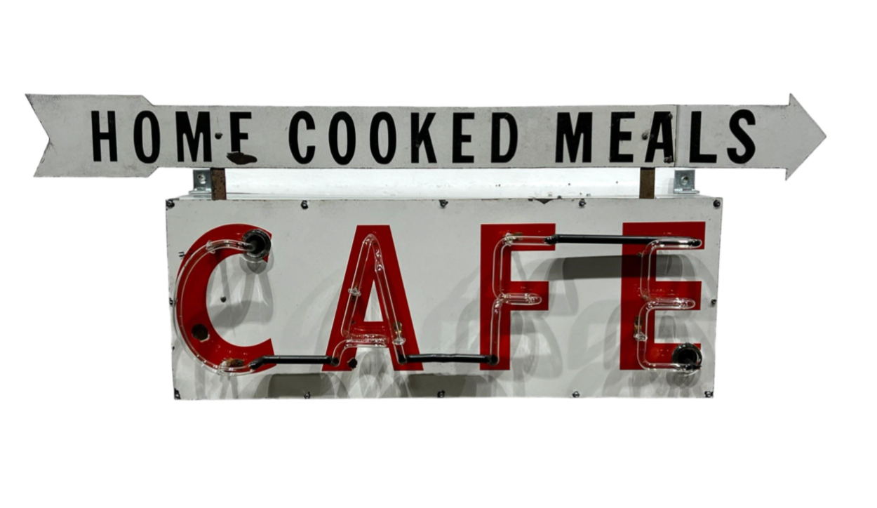 Home Cooked Meals Cafe Neon Sign (WORKS)