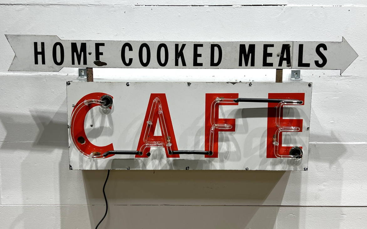 Home Cooked Meals Cafe Neon Sign (WORKS)