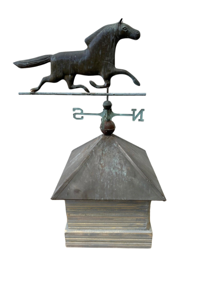 Running Horse Weathervane on Cupola