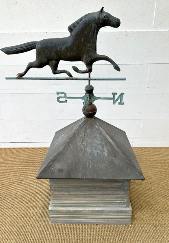 Running Horse Weathervane on Cupola