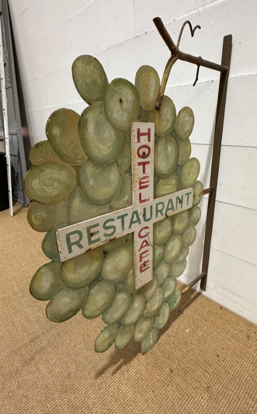 French Hotel Cafe/Restaurant Double-Sided Sign