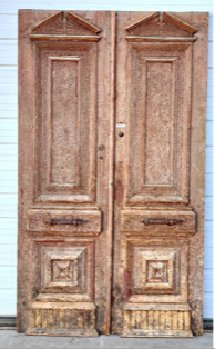 Pair of Carved French Doors