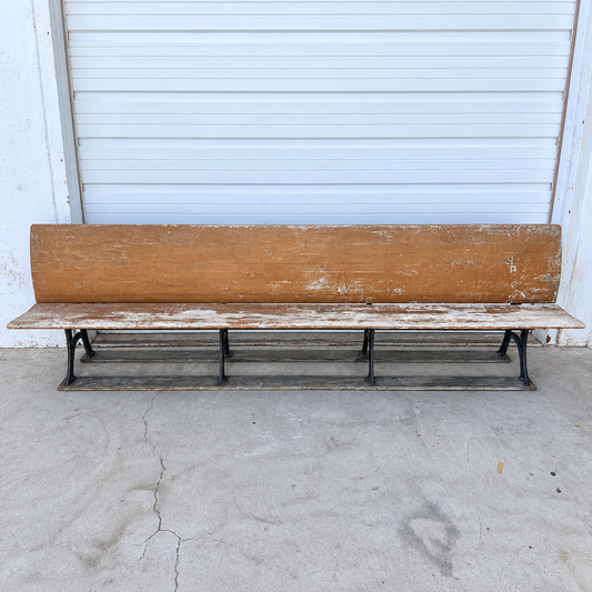 10 Ft Fold-up Bench with Cast Iron Legs
