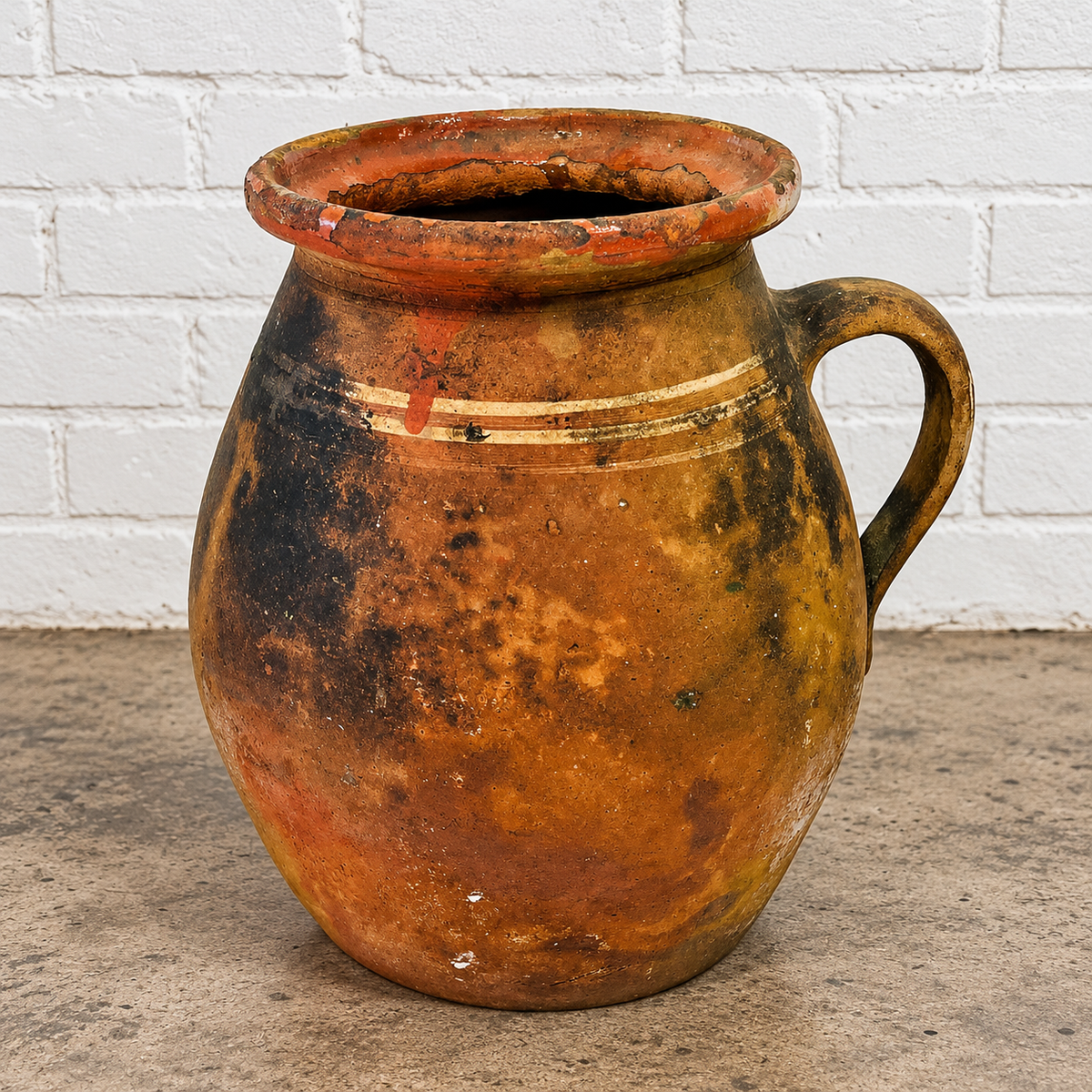 Antique French Provincial Terracotta Jug