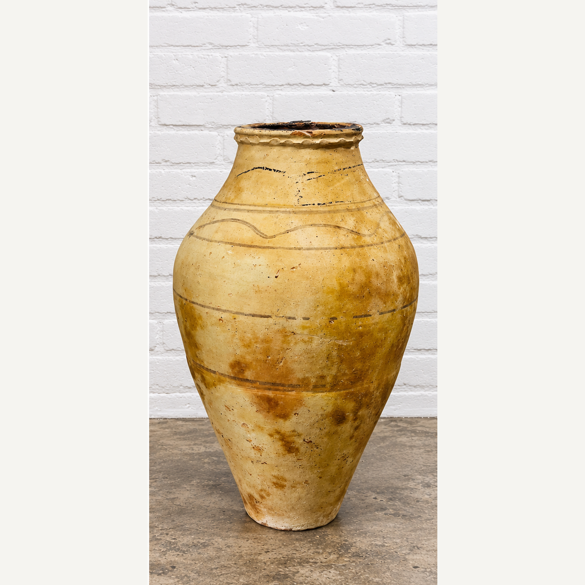 Antique European Olive Oil Jar