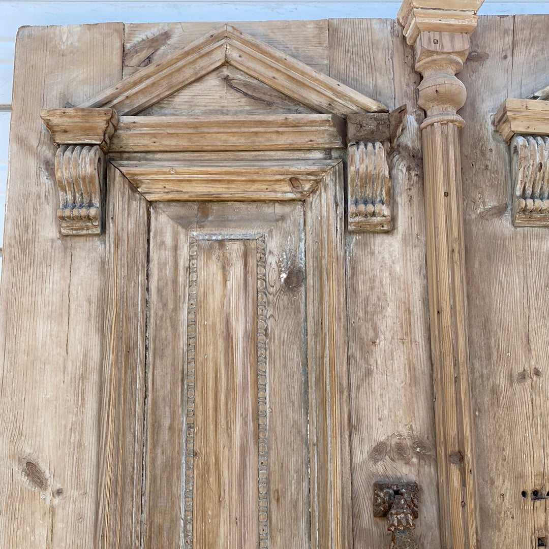 Pair of Antique Carved Wood Doors