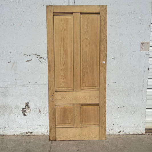 Antique Single 4 Panel Wooden Door