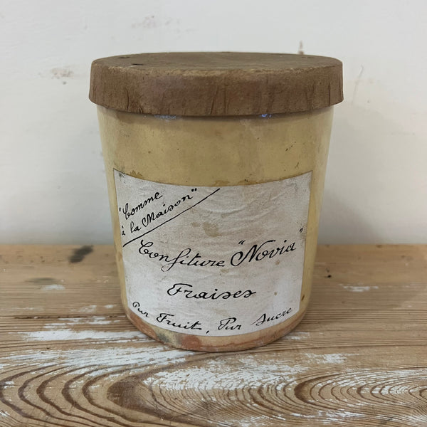 Antique French Jam Jar with Lid Antiquities Warehouse