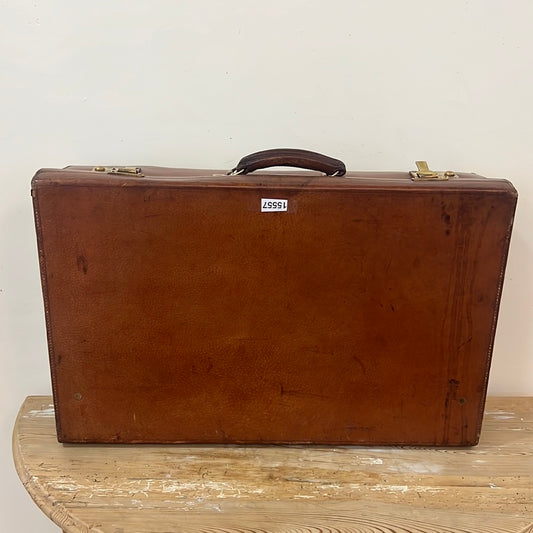 Vintage Leather Suitcase M.J.P.C