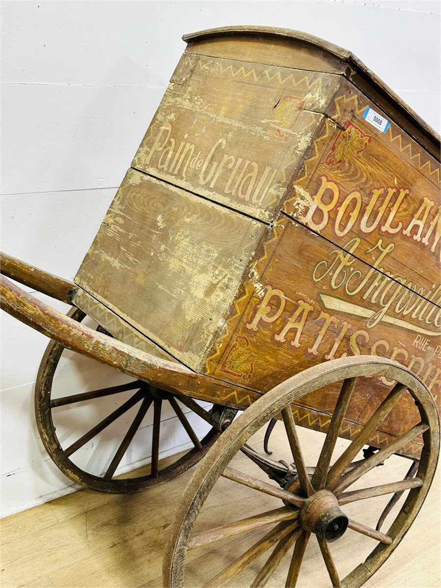 Rare French Pastry and Bread (Boulangerie) Cart