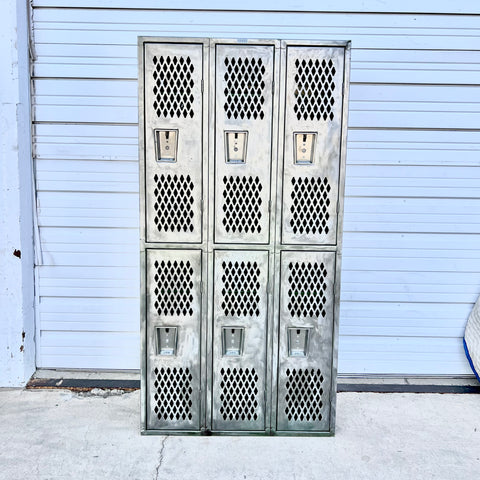Stripped Metal Lockers