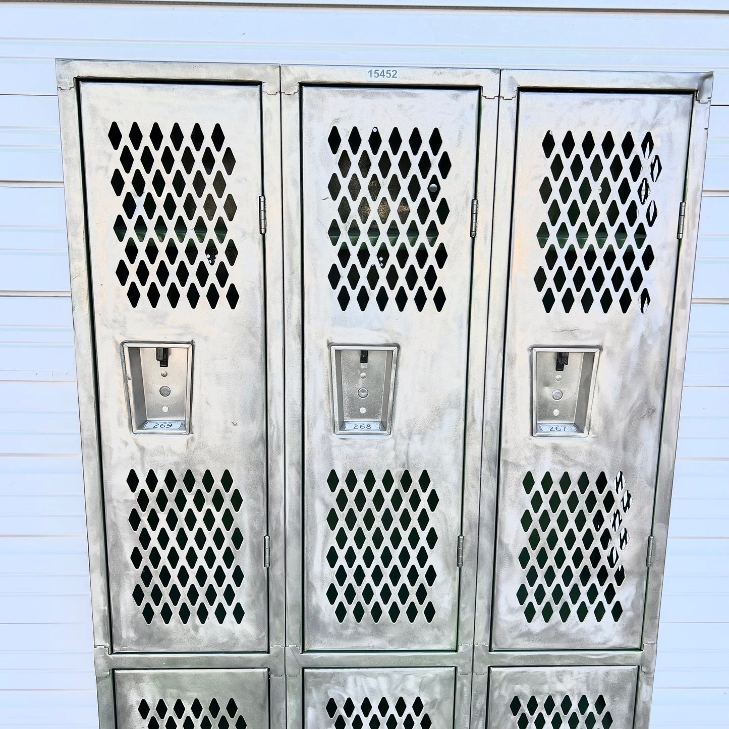 Stripped Metal Lockers