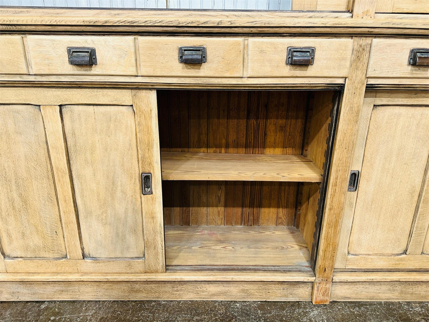 General Store Two Piece Display Cabinet