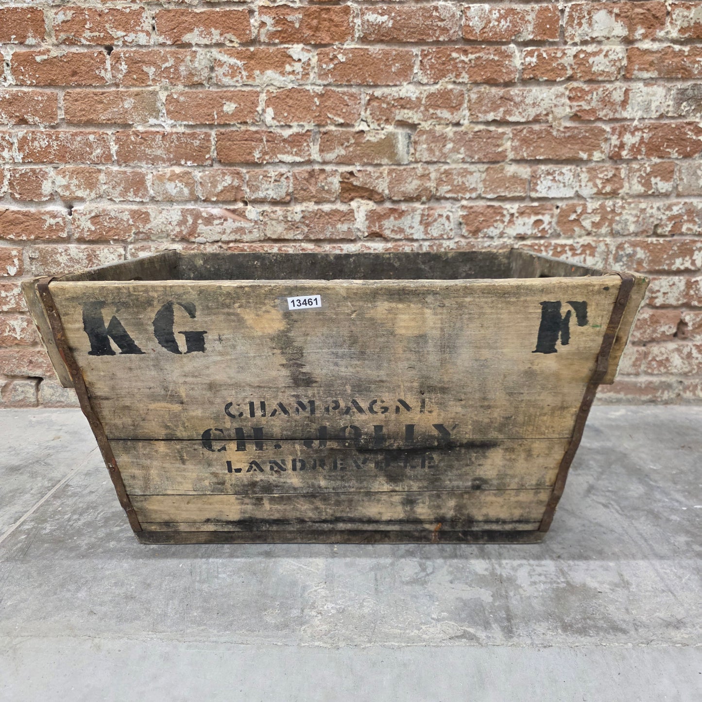 French Wooden Champagne Crate