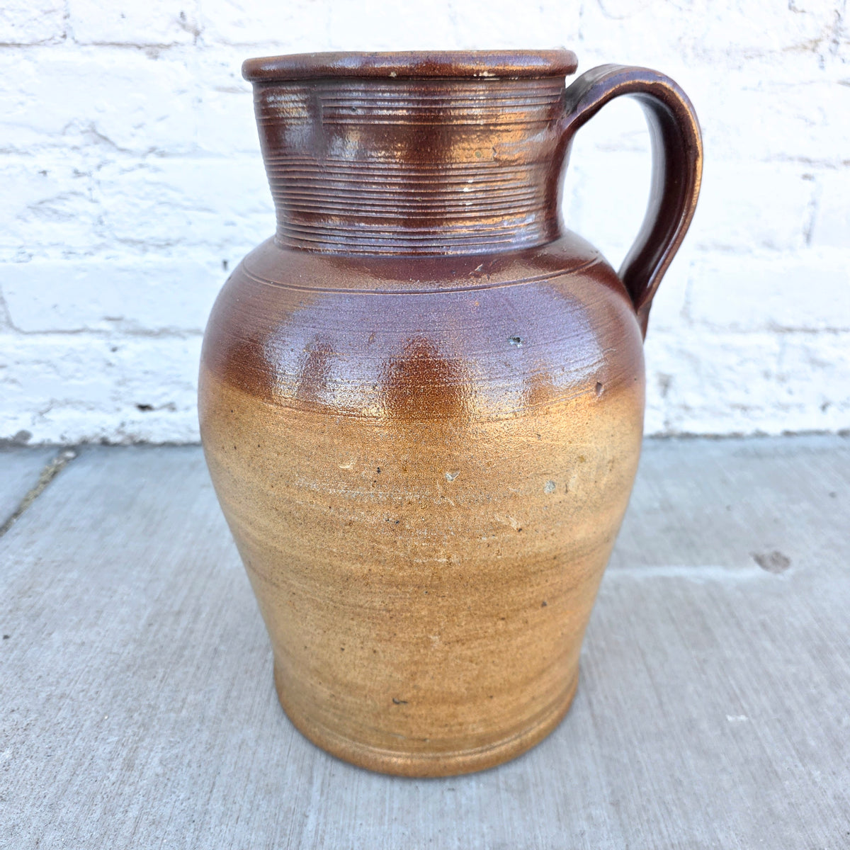 English Glazed Stoneware Jug